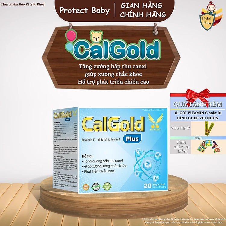 Calgold Plus organic calcium helps increase height, strong bones and teeth (20 tubes)
