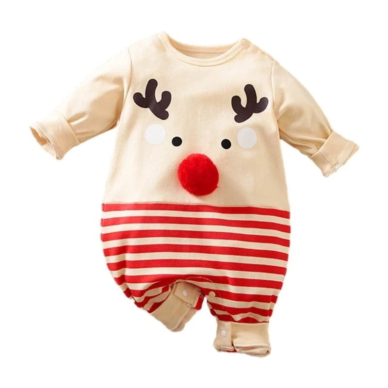 Baby Long Sleeve Jumpsuit Winter Autumn Infant Jumpsuit Christmas Holiday Outfits