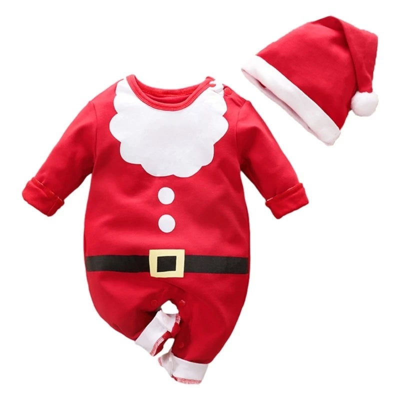 Baby Long Sleeve Jumpsuit Winter Autumn Infant Jumpsuit Christmas Holiday Outfits