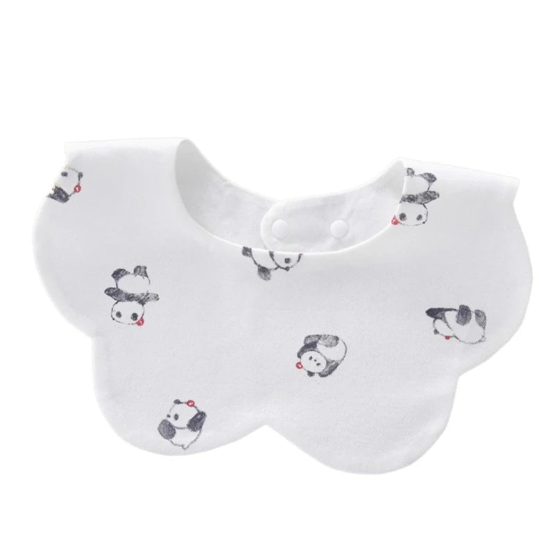 Baby Bib with Lovely Patterns for Newborns, Two-Layer Bib