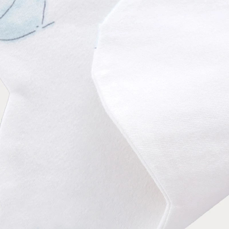 Baby Bib with Lovely Patterns for Newborns, Two-Layer Bib