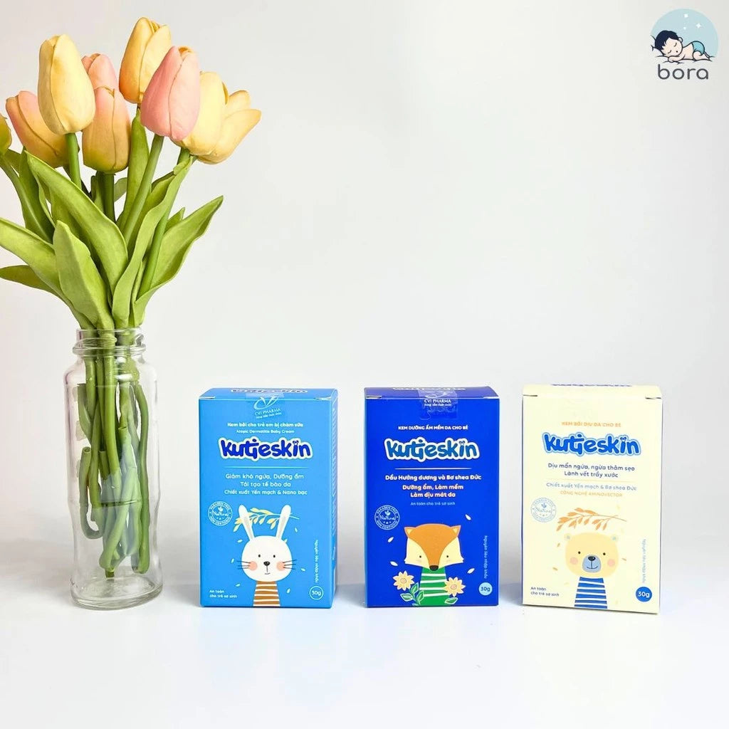 Kutieskin 30g cream provides comprehensive baby skin care, moisturizes, reduces eczema, soothes skin and itching