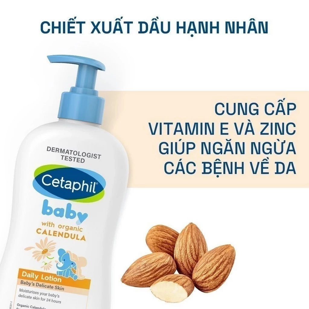 Cetaphil Baby Daily Lotion With Organic Calendula 400ml