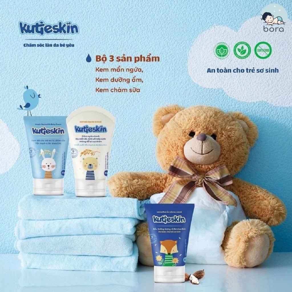 Kutieskin 30g cream provides comprehensive baby skin care, moisturizes, reduces eczema, soothes skin and itching