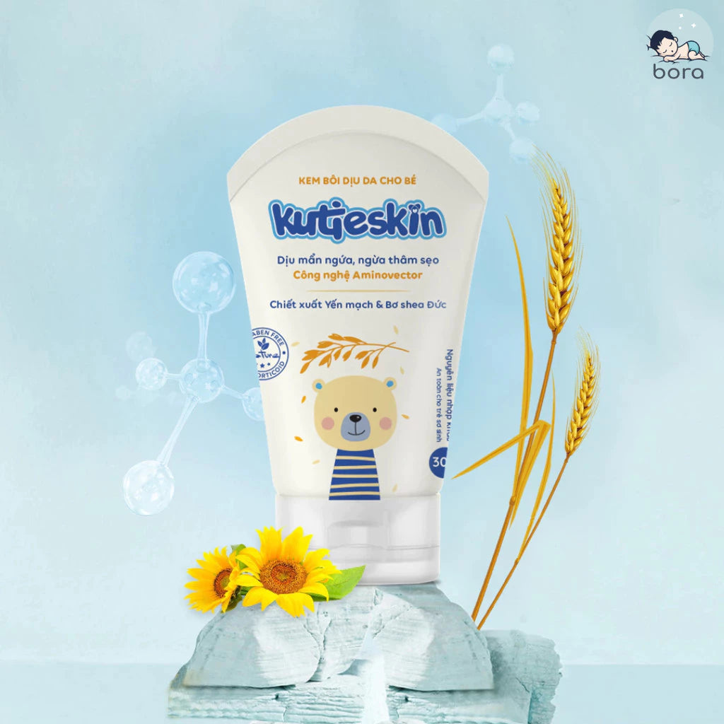 Kutieskin 30g cream provides comprehensive baby skin care, moisturizes, reduces eczema, soothes skin and itching