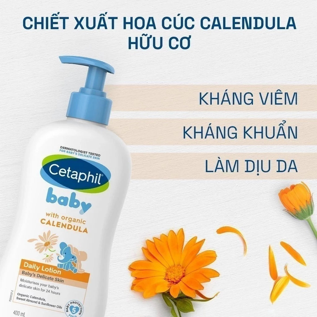 Cetaphil Baby Daily Lotion With Organic Calendula 400ml