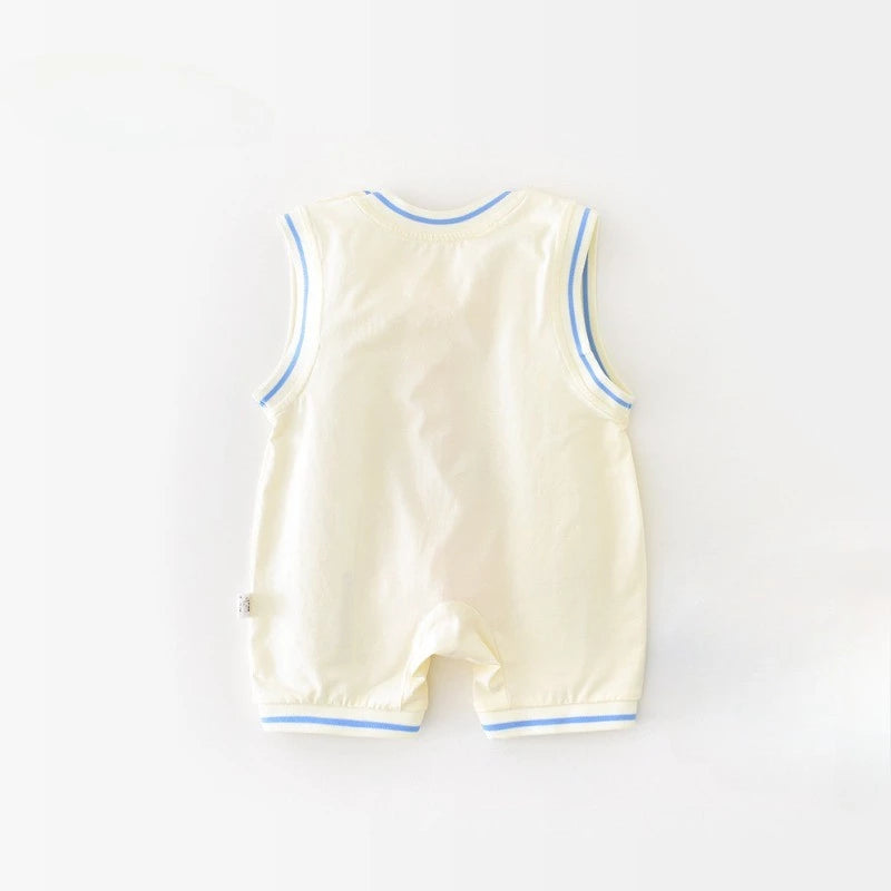 Summer Sleeveless Bodysuit Baby Boy Girl Cartoon Fashion Romper