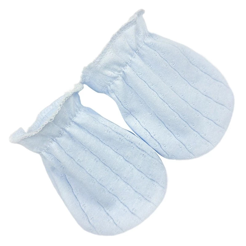 Anti-Scratch Gloves for Newborns Lightweight and Stretchy Cotton Gloves