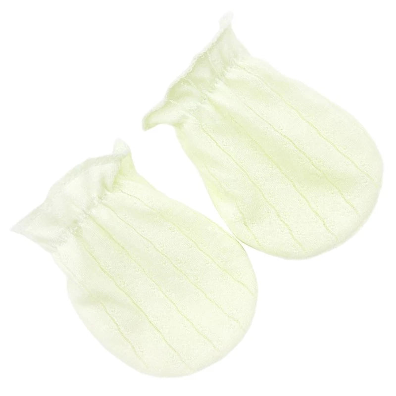 Anti-Scratch Gloves for Newborns Lightweight and Stretchy Cotton Gloves