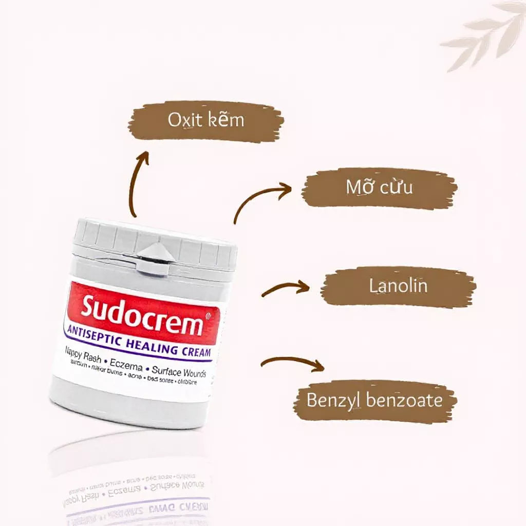 Sudocrem Diaper Rash Cream 60g-125g Effectively prevents diaper rash Gentle skin care Suitable for newborns