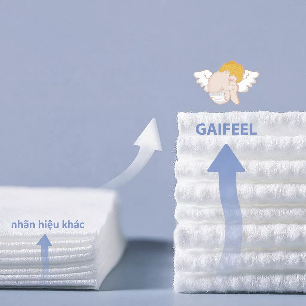 GAIFEEL Baby Wet Wipes Fragrance Free Alcohol Free Parabens Free