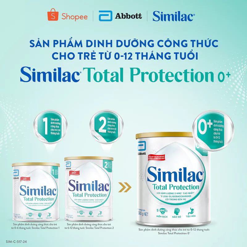 Similac® Total Protection 0+ 380g for babies from 0 - 12 months old (Suitable for babies born by cesarean section)