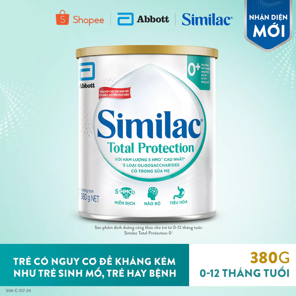 Similac® Total Protection 0+ 380g for babies from 0 - 12 months old (Suitable for babies born by cesarean section)