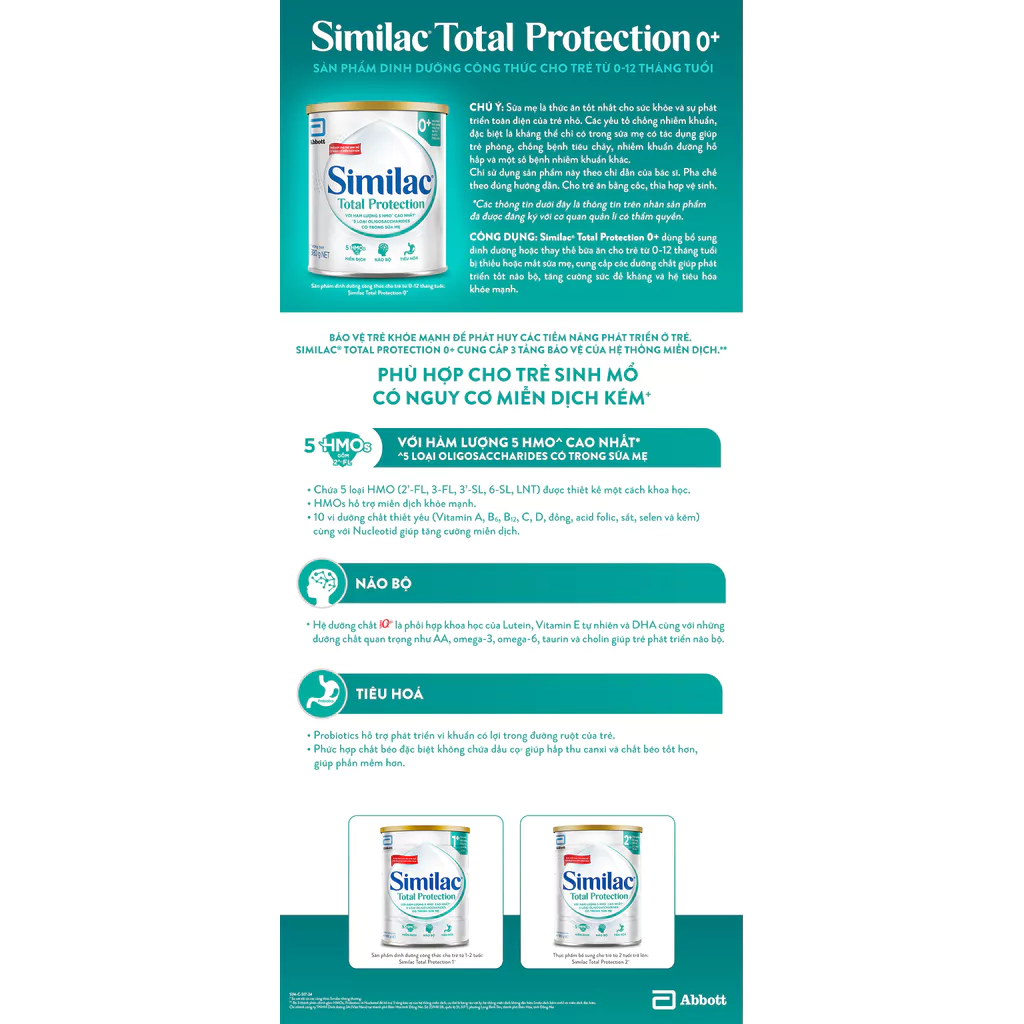 Similac® Total Protection 0+ 380g for babies from 0 - 12 months old (Suitable for babies born by cesarean section)