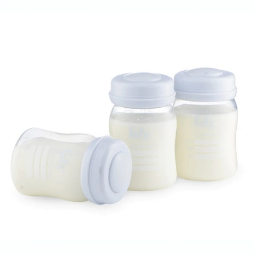 Fatzbaby Milk Storage Bottles Set of 3 Wide Neck Breast Milk Storage Bottles, Easy to Clean FB0120NH 150ml Bottle