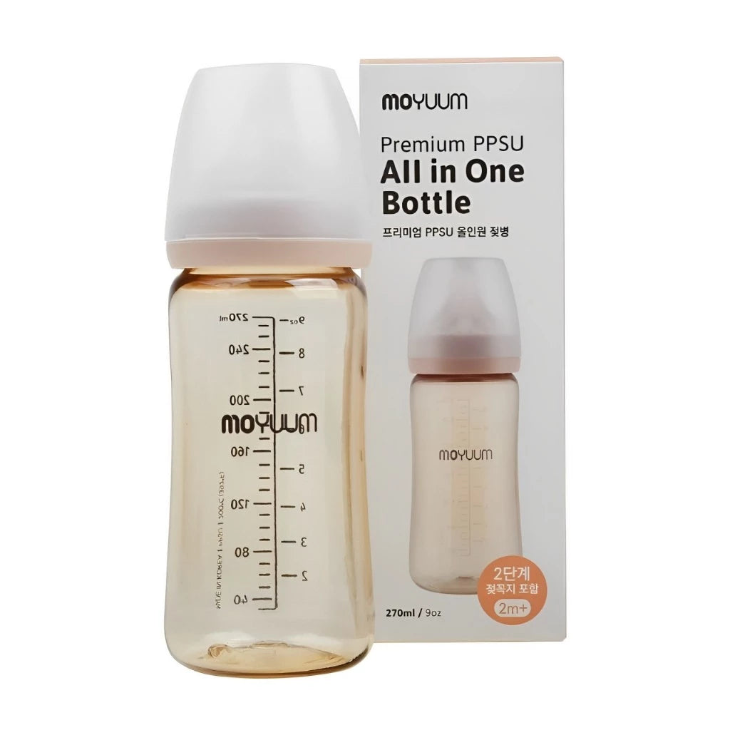 Moyuum Smooth Baby Bottle Without Pattern - Safe PPSU Plastic Size 170ml/270ml