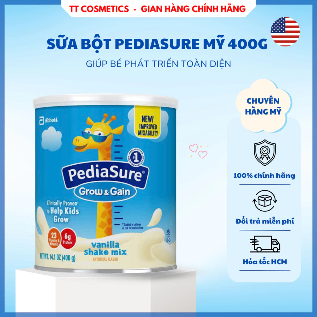 Pediasure Vanilla Flavored Milk for Babies 400g Imported from USA
