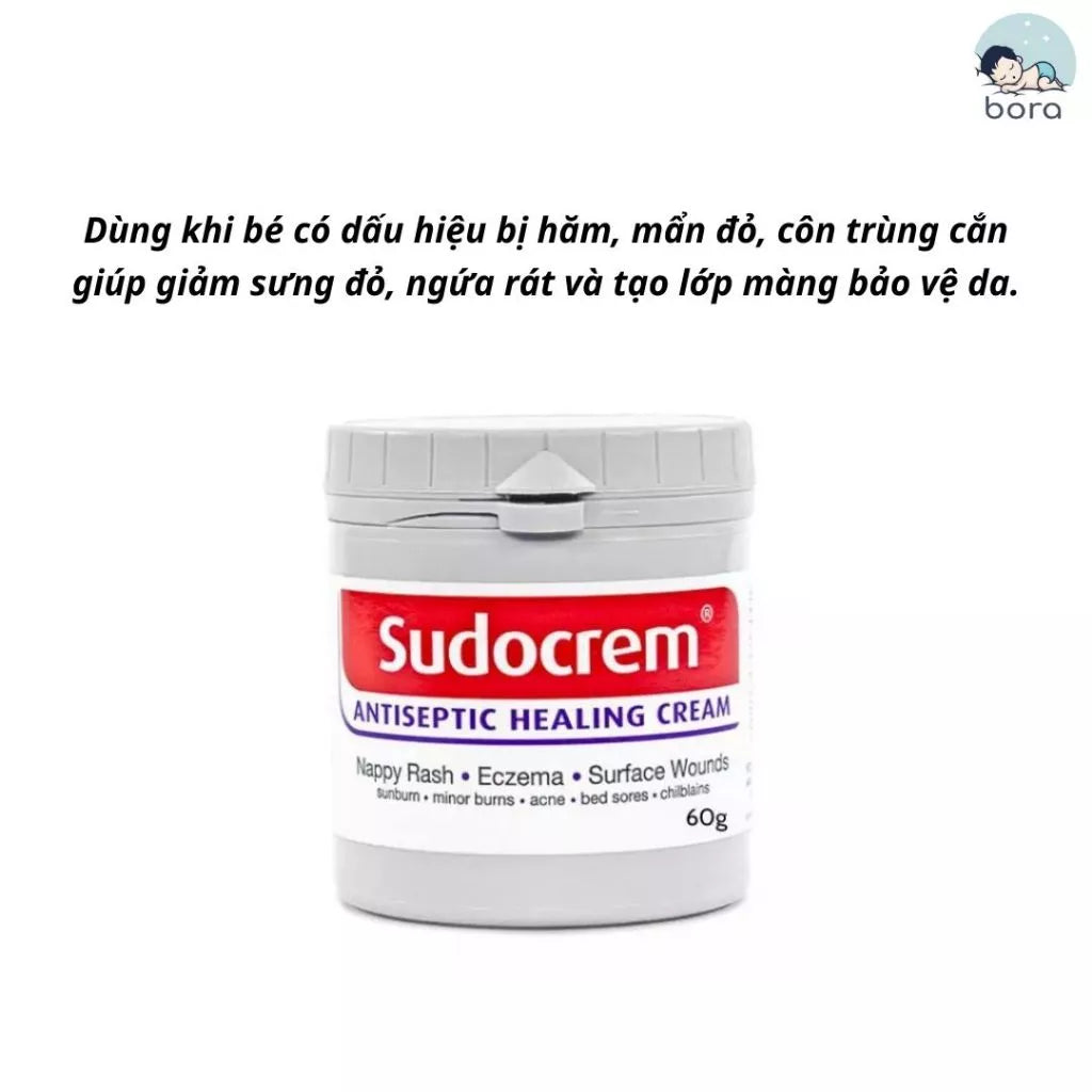 Sudocrem Diaper Rash Cream 60g-125g Effectively prevents diaper rash Gentle skin care Suitable for newborns