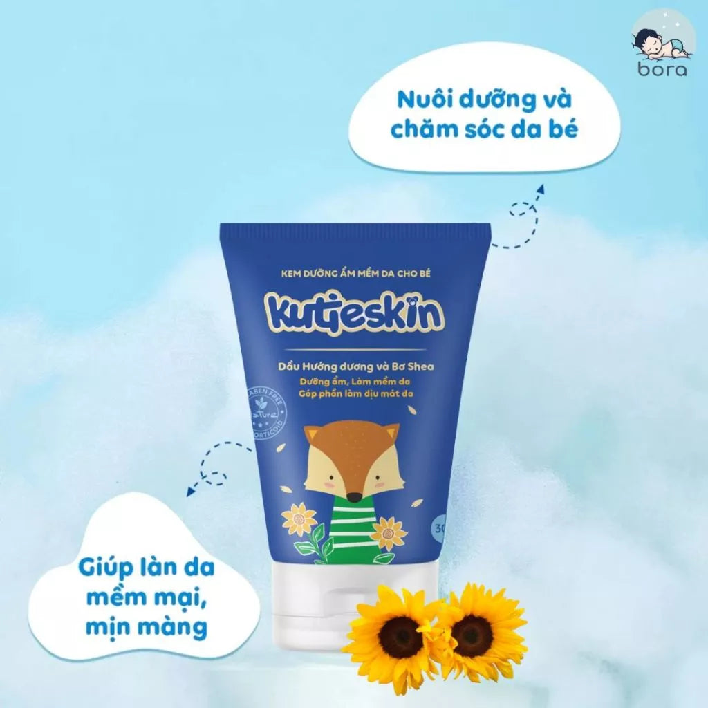 Kutieskin 30g cream provides comprehensive baby skin care, moisturizes, reduces eczema, soothes skin and itching